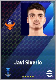 Javi Siverio eFootball 2026 player card, 66 OVR CF