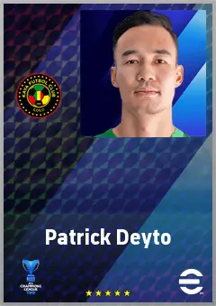 Patrick Deyto eFootball 2026 player card, 64 OVR GK