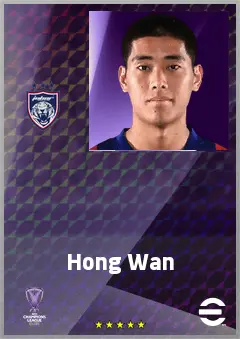 Hong Wan eFootball 2026 player card, 69 OVR DMF