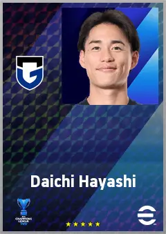 Hayashi Daichi eFootball 2026 player card, 68 OVR CF