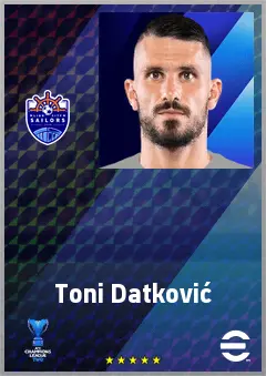 Toni Datković eFootball 2026 player card, 69 OVR CB