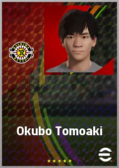 Okubo Tomoaki eFootball 2026 player card, 67 OVR RMF