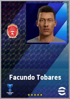Facundo Tobares eFootball 2026 player card, 67 OVR CF