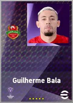 Guilherme Bala eFootball 2026 player card, 68 OVR LWF