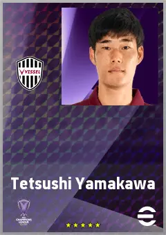 Yamakawa Tetsushi eFootball 2026 player card, 72 OVR CB