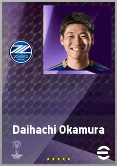 Okamura Daihachi eFootball 2026 player card, 71 OVR CB