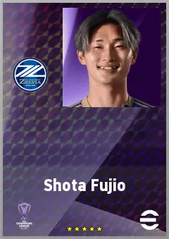 Fujio Shota eFootball 2026 player card, 70 OVR SS