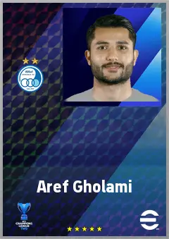 Aref Gholami eFootball 2026 player card, 67 OVR CB