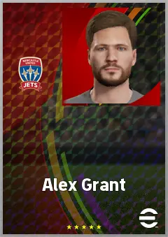 Alex Grant eFootball 2026 player card, 70 OVR CB