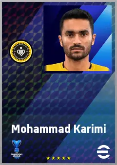 Mohammad Karimi eFootball 2026 player card, 70 OVR CMF