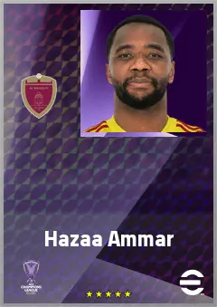 Hazaa Ammar eFootball 2026 player card, 63 OVR GK