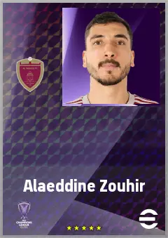 Alaeddine Zouhir eFootball 2026 player card, 68 OVR CB