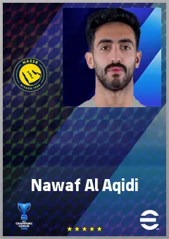 Nawaf Al Aqidi eFootball 2026 player card, 70 OVR GK