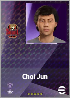 Choi Jun eFootball 2026 player card, 68 OVR RB