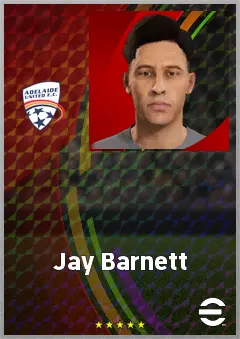 Jay Barnett eFootball 2026 player card, 68 OVR DMF