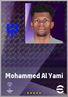 Mohammed Al Yami eFootball 2026 player card, 69 OVR GK