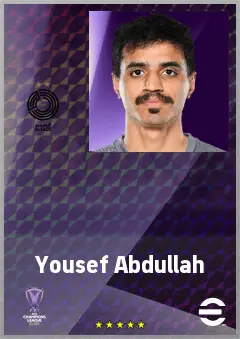 Yousef Abdullah eFootball 2026 player card, 65 OVR GK
