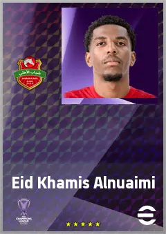 Eid Khamis Alnuaimi eFootball 2026 player card, 67 OVR DMF
