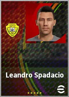 Leandro Spadacio eFootball 2026 player card, 63 OVR AMF