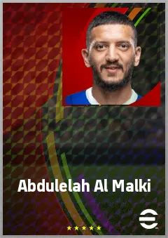 Abdulelah Al Malki eFootball 2026 player card, 68 OVR DMF