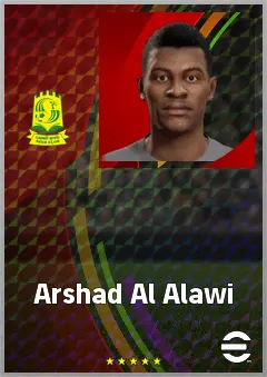 Arshad Al Alawi eFootball 2026 player card, 68 OVR CMF