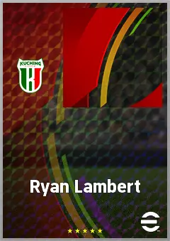 Ryan Lambert eFootball 2026 player card, 62 OVR DMF