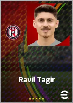 Ravil Tagir eFootball 2026 player card, 70 OVR CB