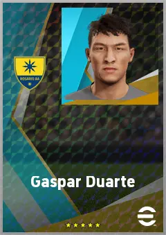 Gaspar Duarte eFootball 2026 player card, 71 OVR RWF