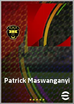 Patrick Maswanganyi eFootball 2026 player card, 69 OVR AMF