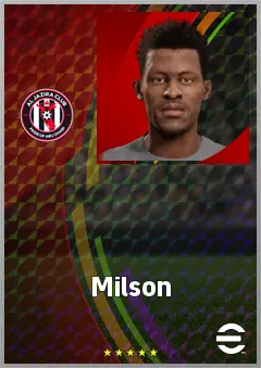 Milson eFootball 2026 player card, 69 OVR LWF