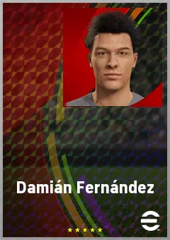 Damián Fernández eFootball 2026 player card, 64 OVR GK