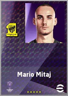 Mario Mitaj eFootball 2026 player card, 70 OVR LB