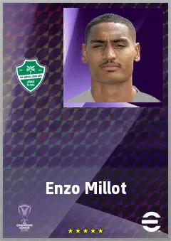 Enzo Millot eFootball 2026 player card, 76 OVR AMF