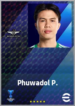 Phuwadol P. eFootball 2026 player card, 62 OVR GK