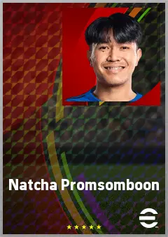 Natcha Promsomboon eFootball 2026 player card, 61 OVR DMF