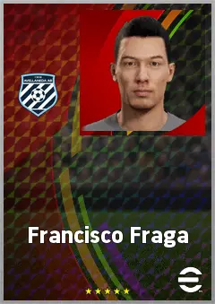 Francisco Fraga eFootball 2026 player card, 65 OVR CF