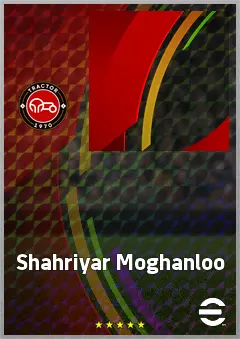 Shahriyar Moghanloo eFootball 2026 player card, 69 OVR CF