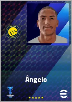 Ângelo eFootball 2026 player card, 71 OVR RWF