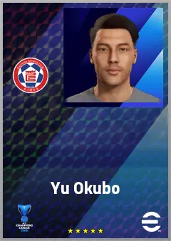 Okubo Yu eFootball 2026 player card, 69 OVR CF