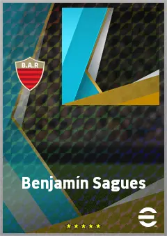 Benjamín Sagüés eFootball 2026 player card, 65 OVR CF