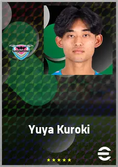 Kuroki Yuya eFootball 2026 player card, 61 OVR CB