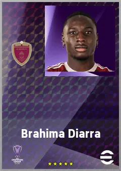 Brahima Diarra eFootball 2026 player card, 67 OVR AMF