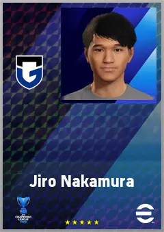 Nakamura Jiro eFootball 2026 player card, 65 OVR RMF