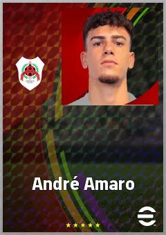 André Amaro eFootball 2026 player card, 71 OVR CB