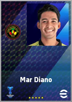 Mar Diano eFootball 2026 player card, 63 OVR RB