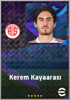 Kerem Kayaarası eFootball 2026 player card, 63 OVR CF
