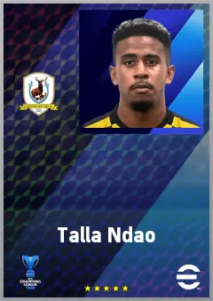 Ndao Talla eFootball 2026 player card, 64 OVR CF