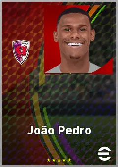 João Pedro eFootball 2026 player card, 68 OVR CMF