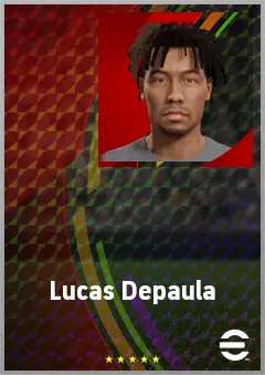 Lucas Depaula eFootball 2026 player card, 60 OVR CMF