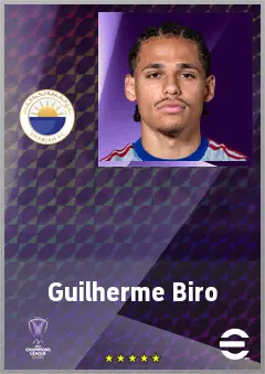 Guilherme Biro eFootball 2026 player card, 69 OVR RMF